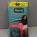 Depend Fresh Protection Adult Diapers, Incontinence & Postpartum Bladder Leak Underwear for Women, Disposable, Maximum, Large, Blush, 28 Count