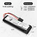 1 Pack 8.4V 3000mAh Ni-MH Battery with TRX Plug and Charger Replacement for RC Car Truck Boat Buggy Tamiya Traxxas Kyosho HPI LOSI