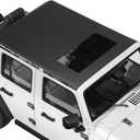 JOYTUTUS Waterproof Sun Shade Top Compatible with Wrangler JKU 4 Door 2007-2018, Canvas Roof Top Cover Wrangler JK Sunshade Blocks Rain, UV, Wind, Noise