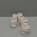 yiilead 6 Pcs Christmas Ceramics to Paint Succulent Planters,DIY Paintable Ceramics Figurines Kit Crafts for Adults Boys Girls(4.3 inch)