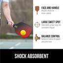 Gorilla Gear USAPA Approved Pickleball Starter Set, Fiberglass Paddles with Bag and Balls, Indoor Outdoor Court Use, Comfortable Racket Grip, Oversized Sweet Spot Pickle Ball Paddle for Men, Women (Red)