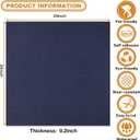 20Pcs Carpet Tiles Peel and Stick 24x 24 Non-Slip Self Adhesive Squares Carpet Floor Tile Reusable Waterproof Carpet for Living Room Bedroom