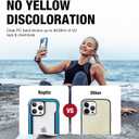 RAPTIC Shield for iPhone 14 Pro Case, Shockproof Protective Clear Case, Military Grade 10ft Drop Tested, Durable Aluminum Frame, Anti-Yellowing Technology, 6.1 inch, Marine Blue