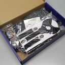 Skirfy Old Man Costume for Kids,100 Days of School Costume for Kids,Old Person Outfit for Boys,Grandpa Costume (135(3.9-4.1ft,Age 6Y-7Y))