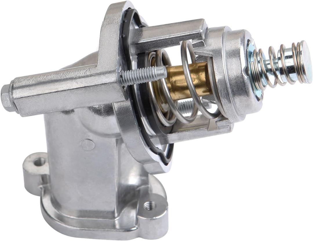 MITZONE Engine Coolant Thermostat Housing Assembly Compatible with 2016-2022 Chevy Camaro Colorado 2017-2022 GMC Canyon 201-2022 Cadillac CT5 CT6 ATS Aluminum