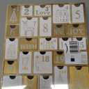 Juegoal Advent Calendar with 25 Drawers Countdown to Christmas, Refillable Wooden Advent Xmas Gift for Kids, 12 Inches Tall