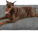 Dog Crate Pad for XX Large Dog - 47x29 Memory Foam Dog Bed, Washable & Anti-Slip Dog Bed Mat, Ultra Soft Kennel Pad for Dogs Cozy Sleeping Mat, Grey (Dark)