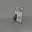 BTArtbox French Tip Press On Nails - Sparkle Bow, Lamp-Curable Short Almond Press On Nails with Glue and Adhesive Tabs for Women in 16 Sizes - 32 Soft Gel Glue On Nails Kit