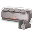 INFINITIPRO BY CONAIR Ceramic Flocked Hot Rollers for Long, Medium, and All Hair - Hair Curler - Hair Roller Clips Included - 2 inch Rollers