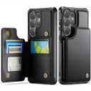 Vinich for Samsung Galaxy S26 Ultra Wallet Case with Card Holder, RFID Blocking Credit Slots Kickstand Shockproof Phone Cover for Women Men, Black