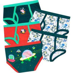 Peppa Pig Boys George Pig Underwear Pack of 5 Briefs for Kids (6, Multicolor)