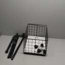 ALIMORDEN Laundry Cart with Clothes Rack, Rolling Laundry Butler with Wire Storage RackBlack