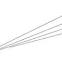 uxcell 304 Stainless Steel Capillary Tube, OD 0.5mm x 0.1mm Wall Thick 300mm Length Metal Tubing for Industry Machinery, 4Pcs