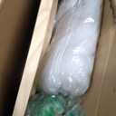 44pcs 4 Tier Tabletop Wooden Winter Village Tree Set 1.67 ft Village Display Stand with Snow Blanket Garland and String Light Winter Houses Mini Tree DIY for Holiday Decoration