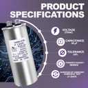 14995761 Run Capacitor 60+5 uF 370VAC | Compatible with Coleman RV Air Conditioner Motor | for Dehumidifiers, Washers, Dishwashers | 1499-5761 60 MFD Round Motor Start Capacitor