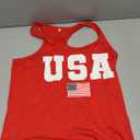 Ithalt Womens American Flag Shirts 4th of July Outfits USA T-Shirt Patriotic Tank Shirt Fourth of July Sleeveless Tops, M