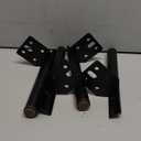 Osring Modern Furniture Legs 7 Inch Metal Furniture Table Leg Black, Steel Side-Mounted Sofa Cabinet Feet Set of 4, Also for Home Coffee Table Feet DIY Replacement