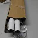 Closet Rods for Hanging Clothes, 17 to 84 Inch Heavy Duty Stepless Adjustable Closet Hanging Rod, 1.3 Inch Diameter Metal Closet Rod for Wardrobes Laundry Bedroom RV, White