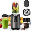 TECKNET 25000RPM Personal Blender for Smoothies, 1000W Smoothie Blender, Portable Small Blenders for Protein Shakes, Puree & Coffee, Self-Clean Countertop Smoothie Maker, BPA-Free To-Go Cups 17oz&10oz