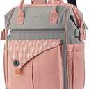 Women Backpack Travel Laptop Bag - 15.6 Inch Anti Theft Slim Backpack with USB Charging Port, Water Resistant Sturdy- School College, Ergonomic, Fits Notebook, Black