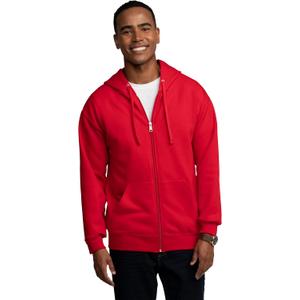 Fruit of the Loom Eversoft Fleece Full Zip Hoodie Sweatshirt (Small)