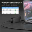 USB-C 65W 45W AC Replacement Charger Compatible with Lenovo ThinkPad T480 T490 T580 ADLX65YDC2A ADLX65YLC2D ADLX65YDC3A ADLX65YDC2D chromebook 2nd Gen S330 65W Laptop Power Supply Adapter Cord