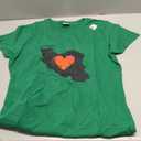 Iran Map Symbol Heart | Iranian Persian Love | Gift T-Shirt Green, Size M