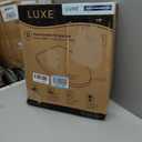 LUXE TS1008R Round Comfort Fit Toilet Seat with Slow Close, Quick Release Hinges, and Non-Slip Bumpers (White)