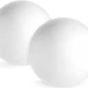 Juvale Sphere Craft Foam Balls - 7.5-Inch White Polystyrene Spheres - 2 Pack for DIY Projects, Floral Centerpieces & Home Decor (19.1 CM)