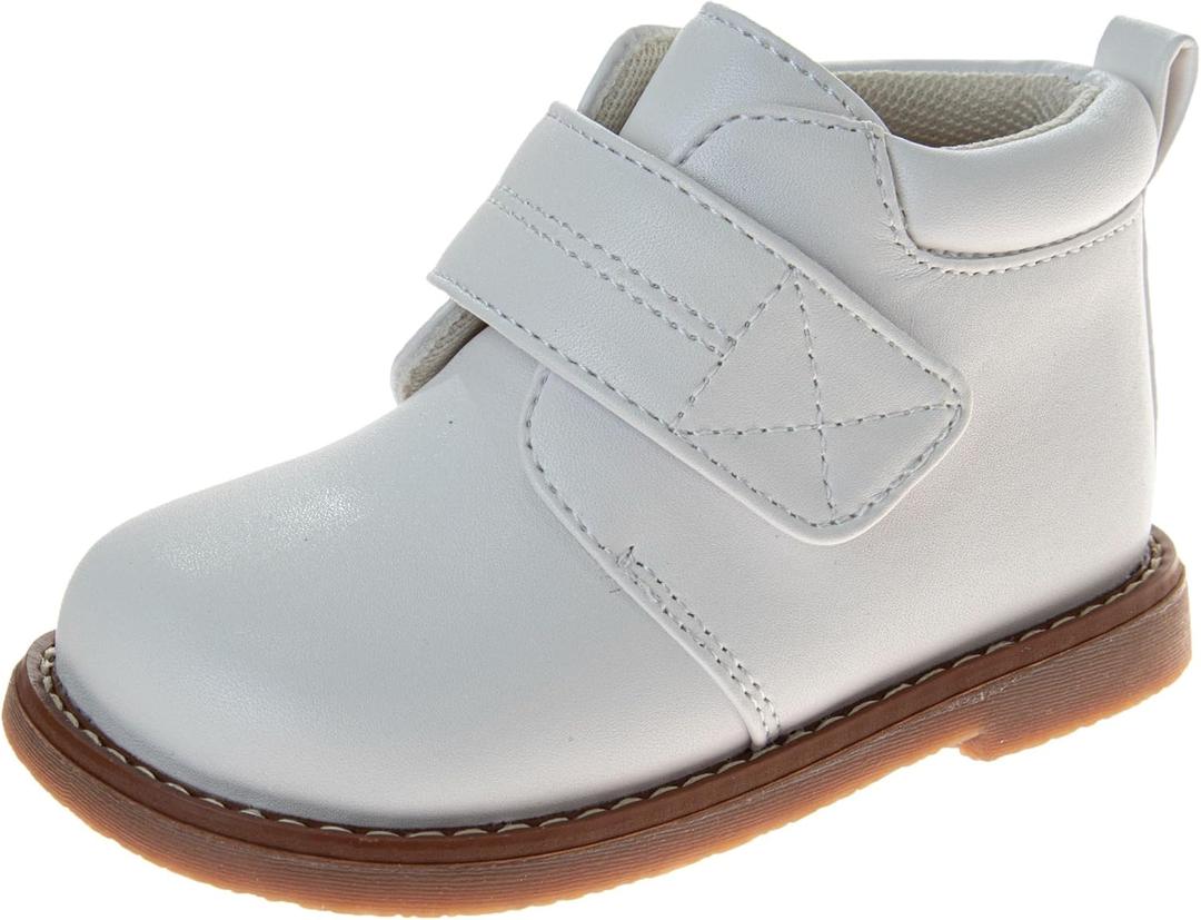 Josmo Baby Strap Boots Synthetic Non-Slip High-Top First Walking Boots for Girls & Boys Sizes 24 Infant 58 Toddler, 4