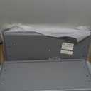 ChooChoo Bathroom Wall Cabinet, Over The Toilet Space Saver Storage Cabinet, Medicine Cabinet with 2 Door and Adjustable Shelves, Cupboard, Grey