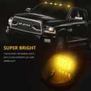 5X Amber LED Cab Lights Smoked Cab Roof Running Top Marker Light Compatible for Dodge Ram 1500 2500 3500 4500 5500 2003-2018 Pickup Trucks