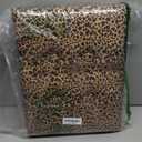 ALASDO Ottoman Storage Ottoman Footrest Stool Foldable Foot Rest Footstool Bench for Living Room 17x13x13inches Leopard Print