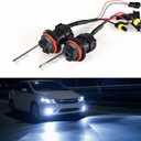 HB5 9007 Bi-Xenon HID Bulbs 35W Super Bright Dual Hi/Lo Headlight Bulb Replacement, 8000K Ice Blue, Pack of 2