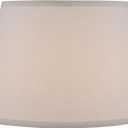 Aspen Creative 32099,Hardback Empire Transitional Spider Lamp Shade/Off-White Linen Fabric. 11"Top x 15"Bottom x 10"Slant
