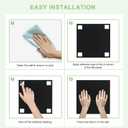 Large Cork Board for Wall 12 Pack, Bulletin Board 48" X 36", Felt Board Wall Tiles with 72 Damage-Free Removable Pads & Push Pins, Alternative Pin Board Cork Board for Office Home, Black