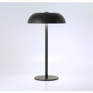 Portable Mushroom Table Lamp with 5200mAh Battery, Cordless LED Night Light with Stepless Dimming, 3 Color Modes & Adjustable Height for Bedroom, Patio, Bar Decor and Coffee Shop Ambiance (Balcktall)