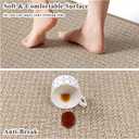 2 x Ileading Kitchen Rugs Set of 2, Anti Fatigue Cushioned Floor Mats for Kitchen, Non Slip Rubber Backing Polypropylene Woven Runner Rug, Heavy Duty & Slip Resistant Standing Mat