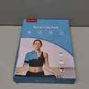 Comfytemp Shoulder Ice Pack Wrap Rotator Cuff Cold Therapy, Ice Packs for Injuries Reusable Gel, Cold Compress Brace for Shoulder Pain Relief, Men Women Recovery Items (Large), Black