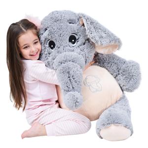 IKASA Elephant Stuffed Animal Plush Toys Soft Gifts (Gray)