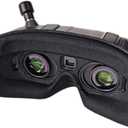 Lens Protection Cover Face Cover Compatible with HD Goggles X FPV Drone Foam Padding Sponge Eye Pad Facemask Comfortable (Black Mask)