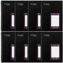 8 Pack Wirebound Business Notebook Legal Ruled Spiral Notebook 6-5/8" X 9-1/2" 8