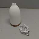 URPOWER 100ML Essential Oil Diffusers for Home with 7 LED Color Changing Lights, Timer & Auto-Off Ultrasonic Aromatherapy Diffuser Cool Mist Humidifer Scent Diffuser for Bedroom, Office, Yoga (Striped White)