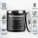 Funny Gag Retirement Gifts for Men,14 Oz Stainless Steel Retired Coffee Mug Cup with Lids&Straw for Coworkers, Dad, Grandpa, Friends, Teachers,Doctors, Boss, Christmas Gift Idea (Black)