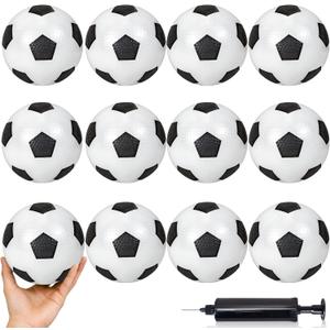 12 Pack Small Soccer Balls, Inflatable 4'' Mini Soccer Balls for Kids Indoor Outdoor Sports Games, Pool Beach Garden Toddlers Ball Toys Footballs for Boys Girls Gifts & Party Favors, BW