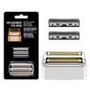 Replacement Foil and Cutters for BaBylissPRO Barberology Double Foil Shaver, Replacement Foil for BaBylissPRO Barberology FXFS2 Shaver, Silver