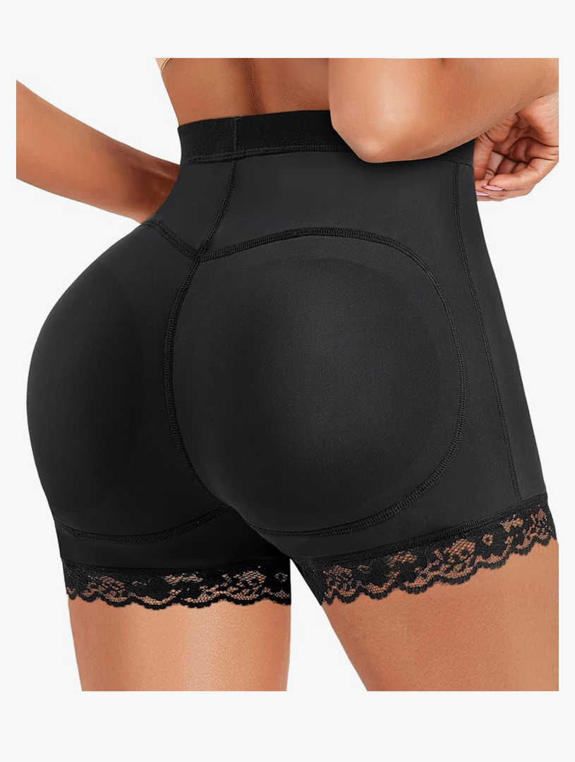 Women Butt Lifter Panties Padded Shapewear Hip Enhancer Pads Shorts Seamless Underwear Tummy Control Boyshorts size M