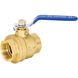 Eastman 1-1/2 Inch IPS Heavy Duty Full Port Ball Valve, Brass Plumbing Fitting, 20053LF
