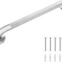 Grab Bars for Bathtubs and Showers, 304 Stainless Steel Handicap Grab Bar, Anti Slip Bathroom Handrail with Knurled Surface, Holds up to 500 LBS Safety Shower Handle for Elderly (18 Inches)