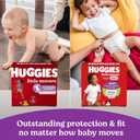 Huggies Size 5 Baby Diapers, Little Movers HuggFit 360 Baby Diapers with 360 Waistband, Size 5 (27+ lbs), 56 Count